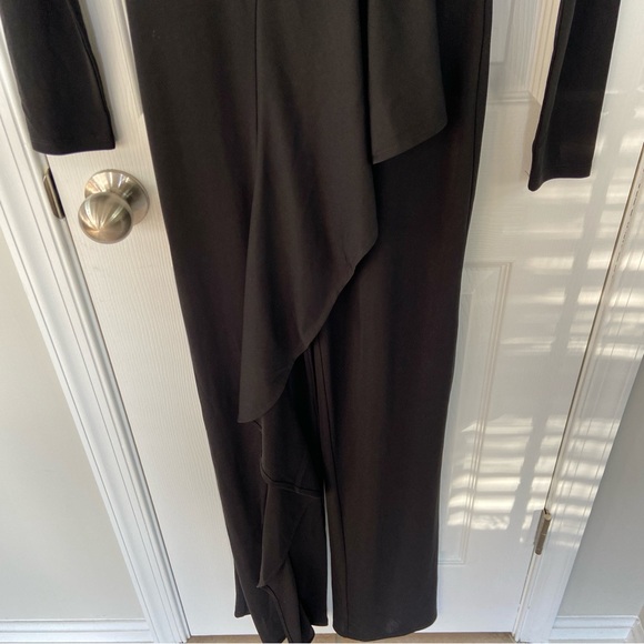 Camila Coelho Marisol Black Ruffle Jumpsuit Jumper XS New with Tags - Picture 4 of 14